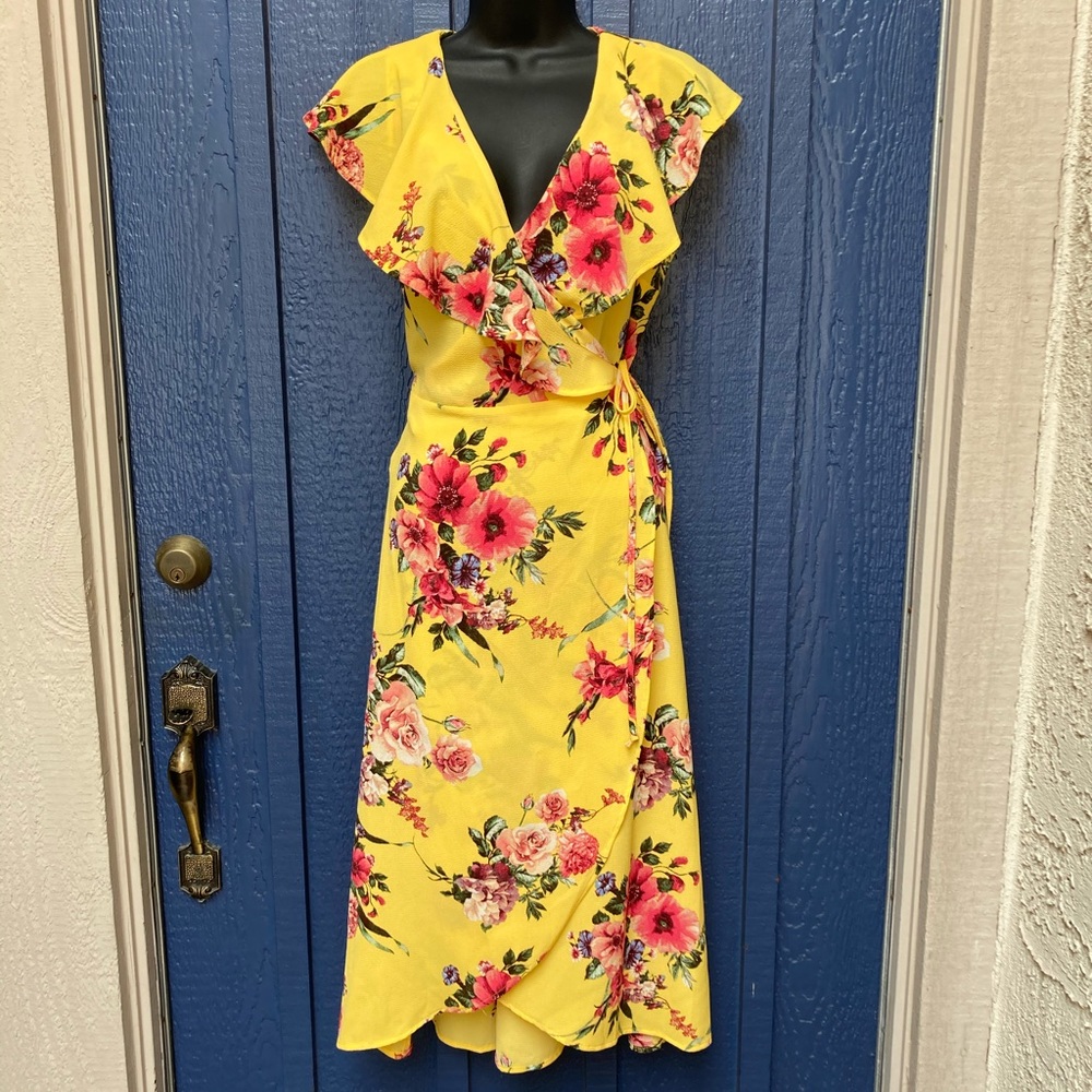 Magnolia Skye Floral wrap dress